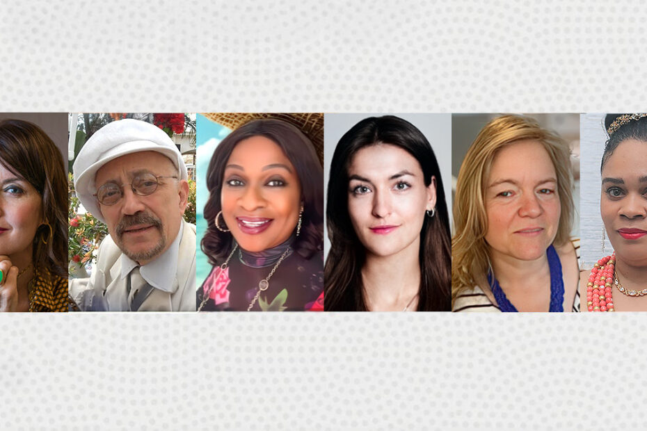 Anne K. Ream, Karl Bardosh, Patricia O’Dusami, Veronica Blecker, Eve Pomerance, and Queen Angelique-Monet Gureje-Thompson.